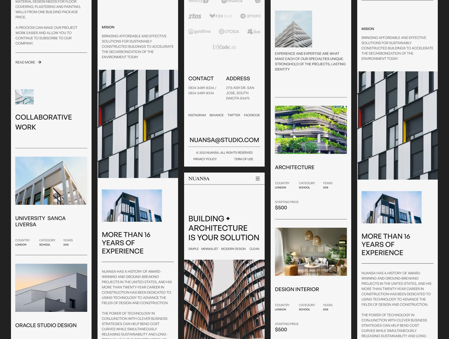Nuansa - Architecture Website Template 3