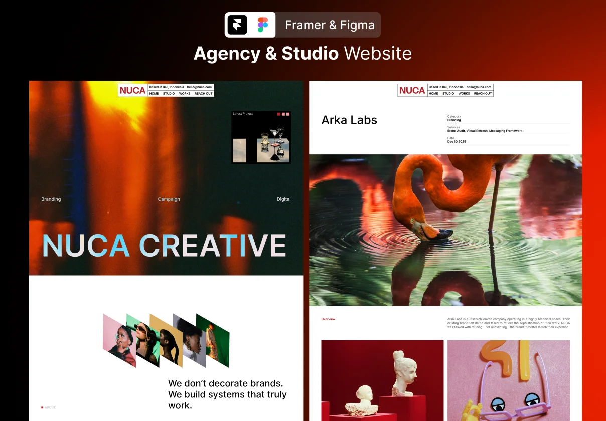 NUCA - Agency & Studio Framer Template