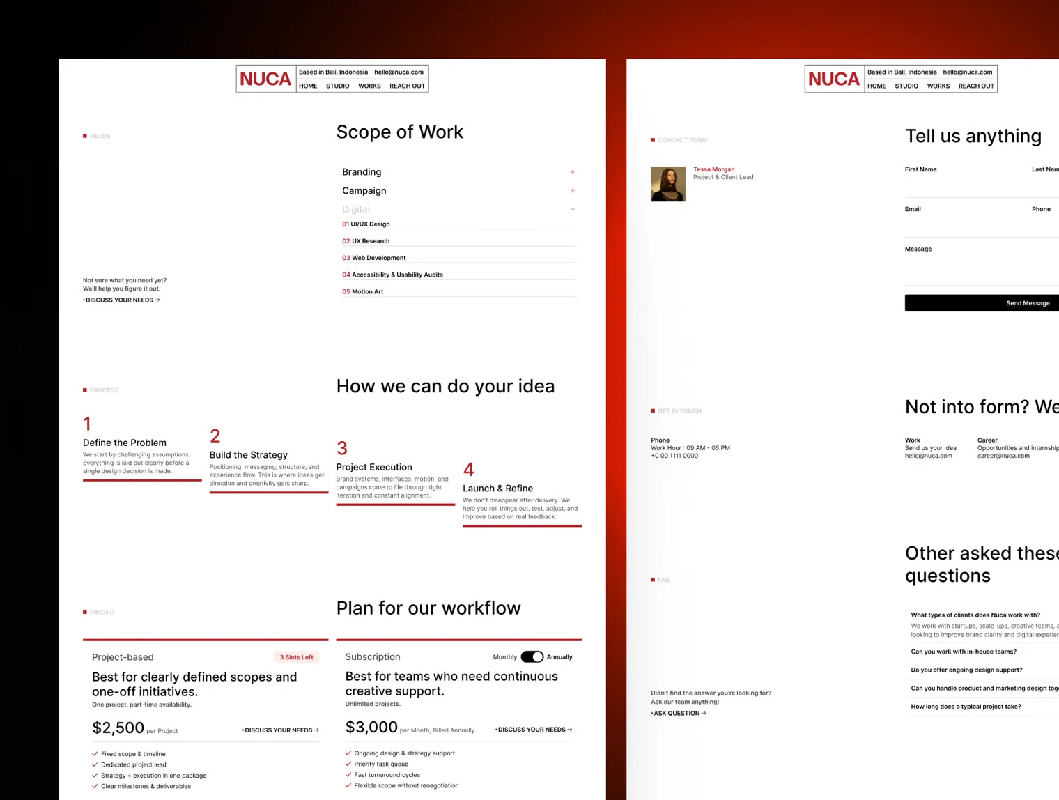NUCA - Agency & Studio Framer Template 3