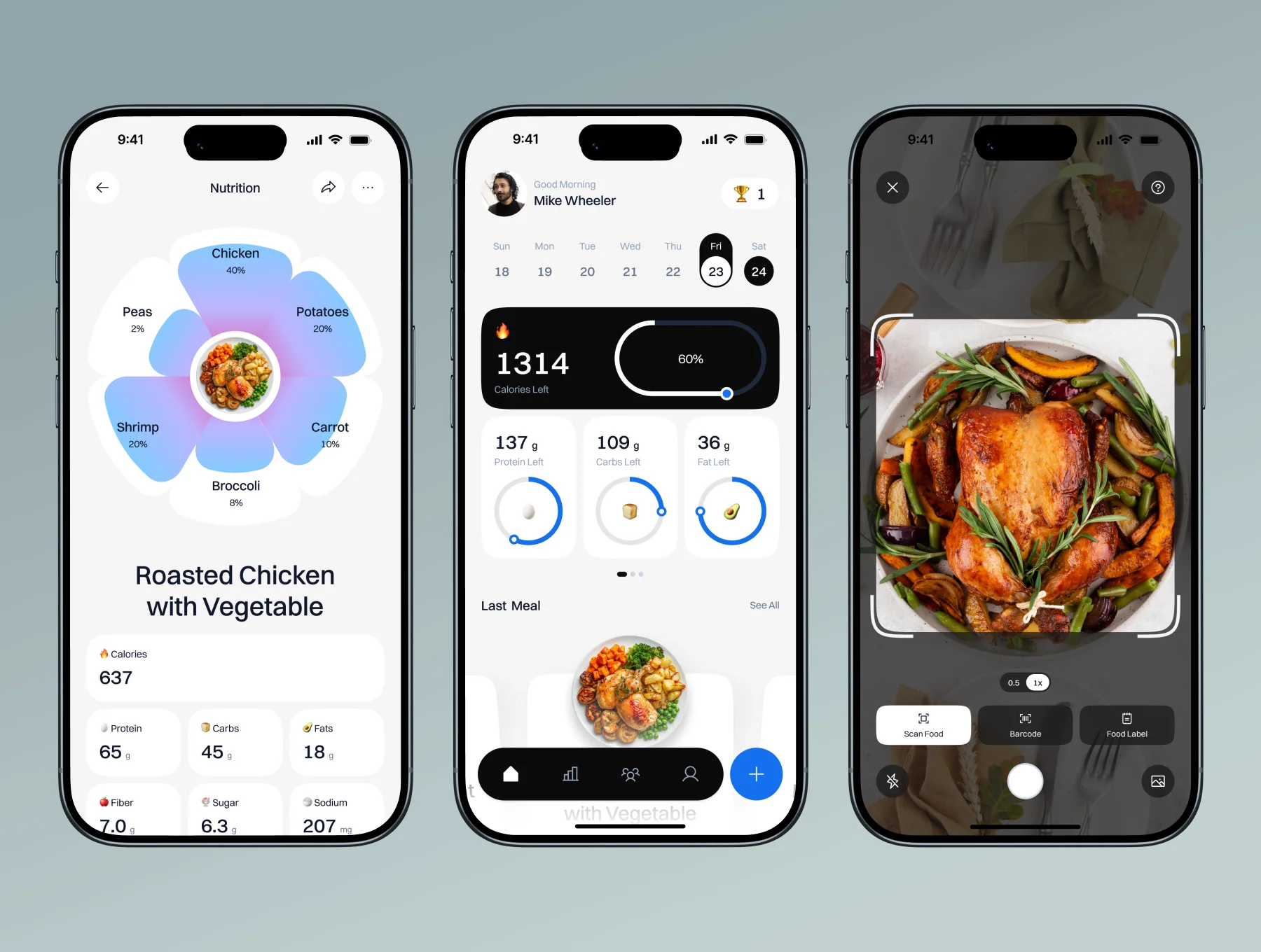 NucaAI – Nutrition & Calories App UI Kit 4