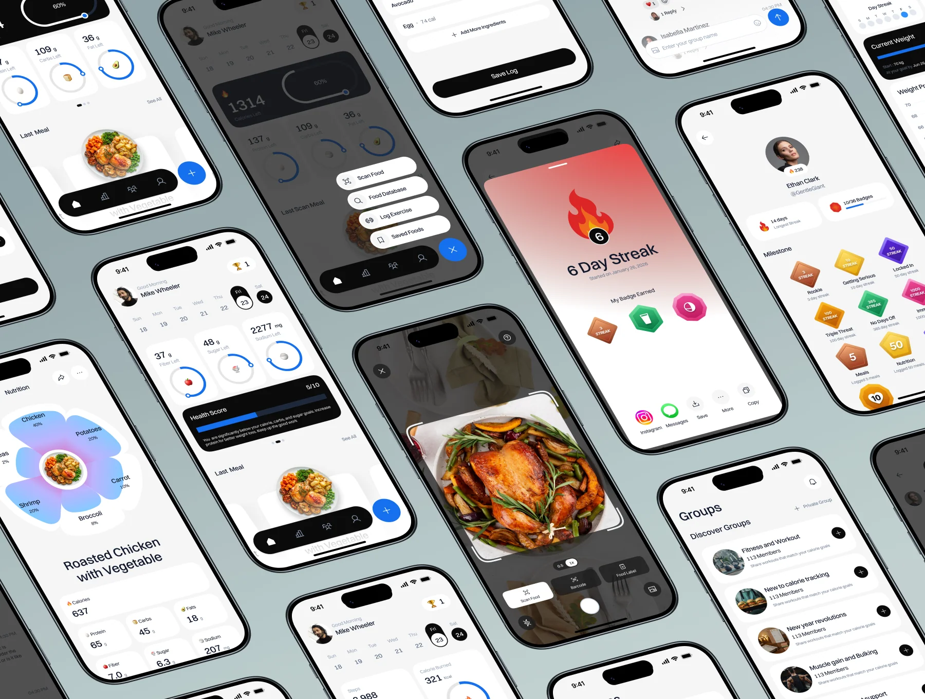 NucaAI – Nutrition & Calories App UI Kit 6
