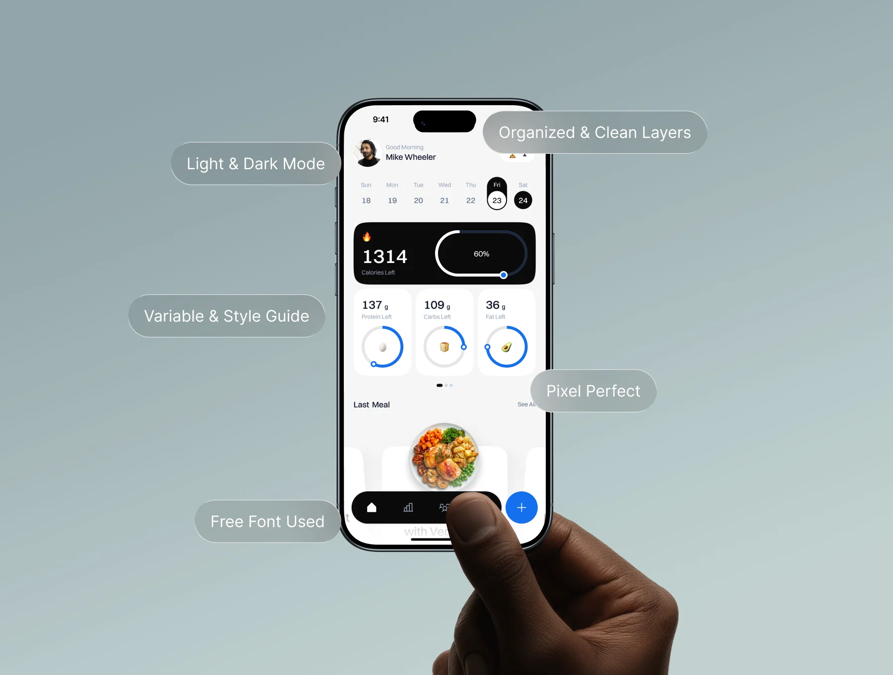 NucaAI – Nutrition & Calories App UI Kit 7