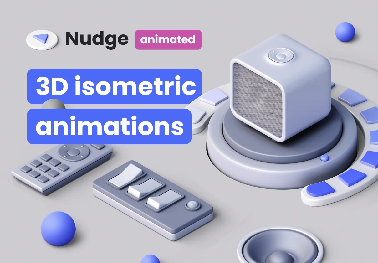 Nudge 3D animated