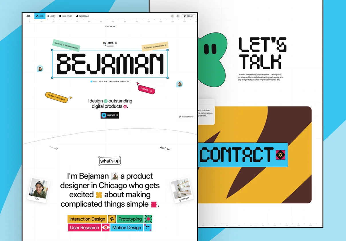 Nudge | Framer Portfolio Template