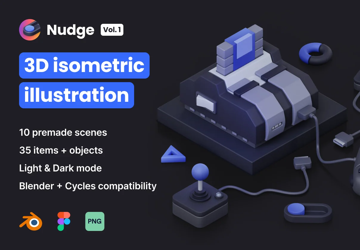 Nudge Vol.1 - Isometric Illustration