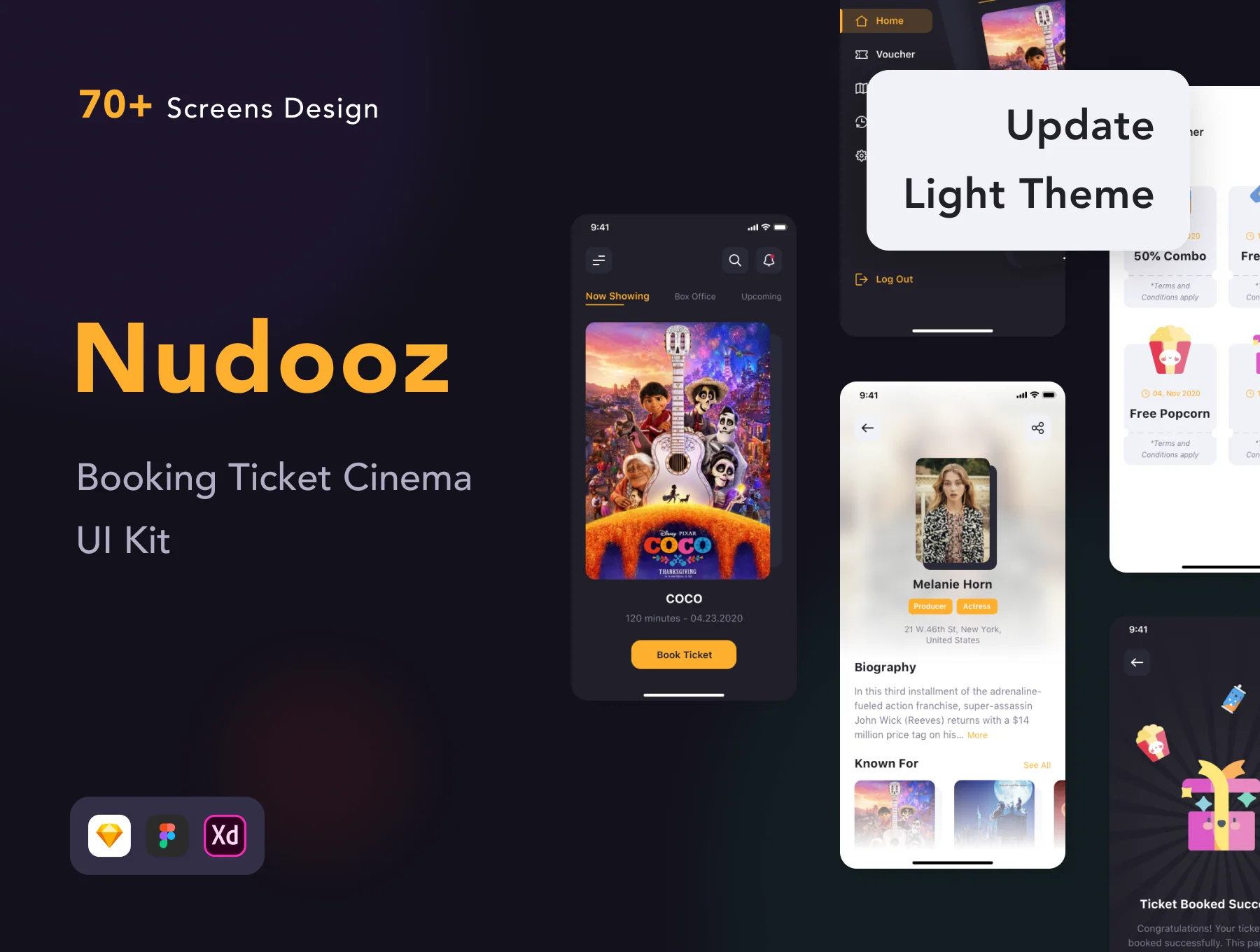 Nudooz - Booking Ticket Cinema UI Kit