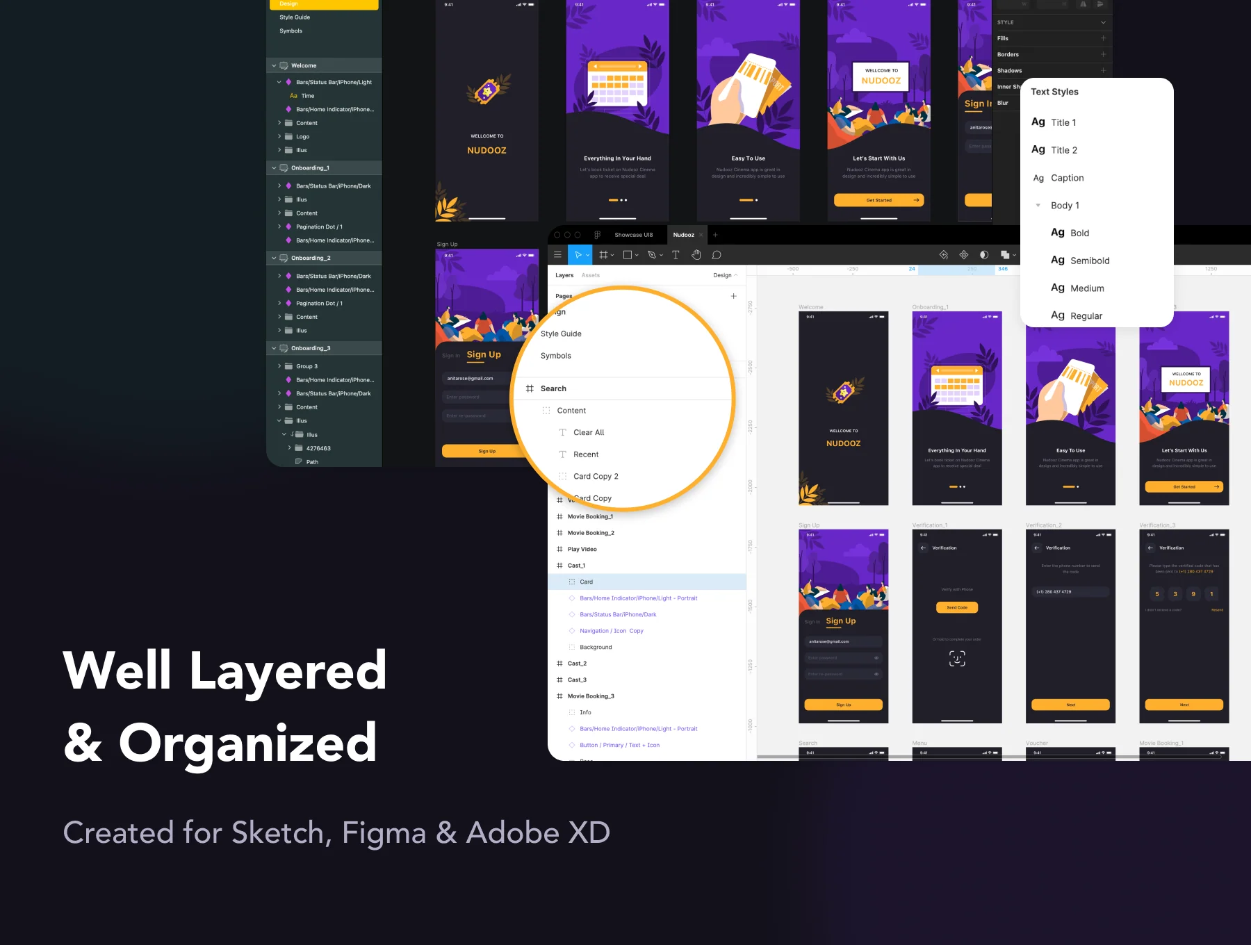 Nudooz - Booking Ticket Cinema UI Kit 4
