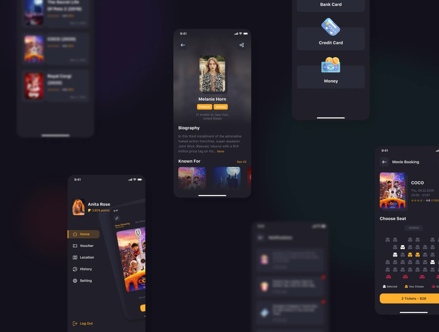Nudooz - Booking Ticket Cinema UI Kit 6