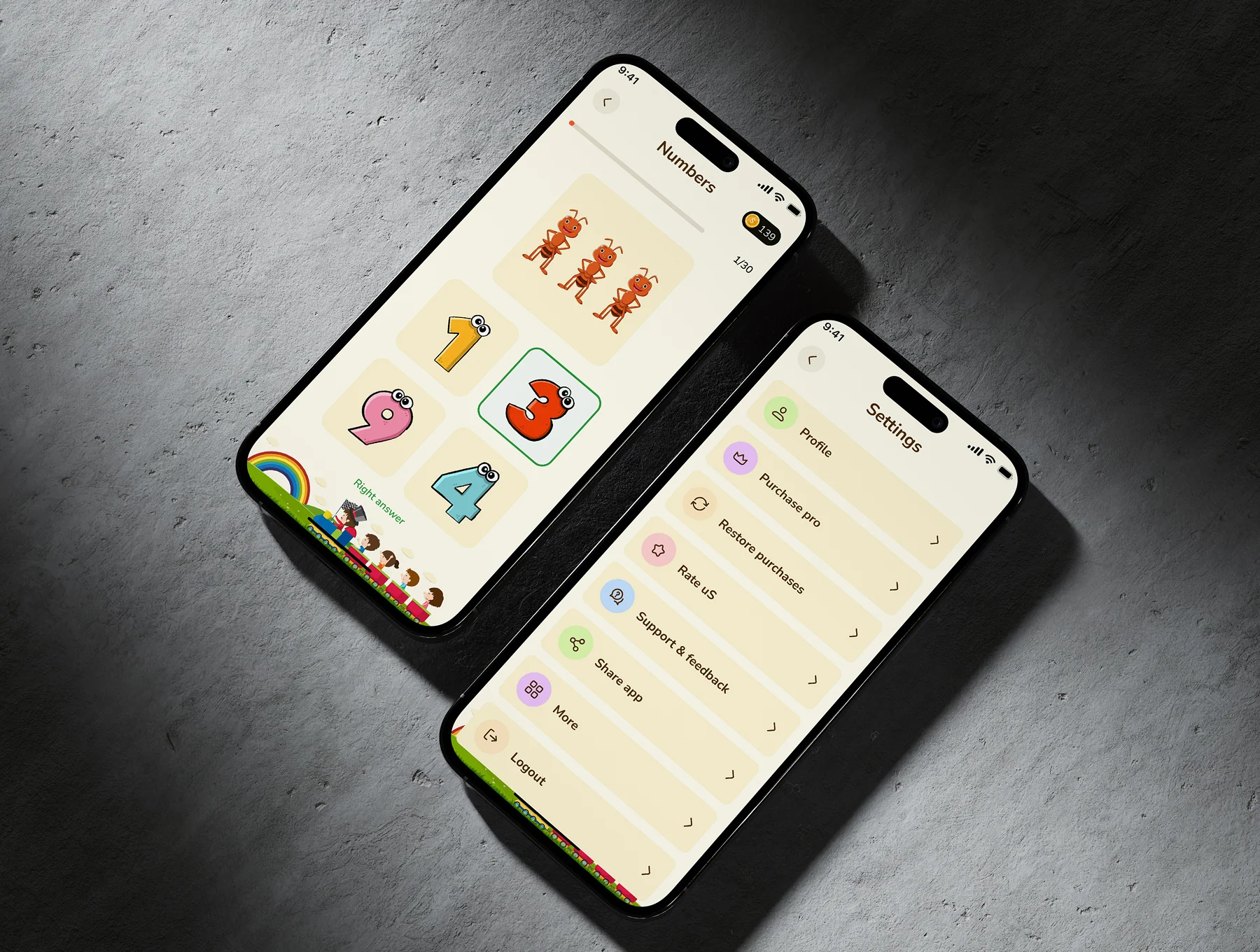 KidsPlayzone - Learning and Quiz App UI Kit 8