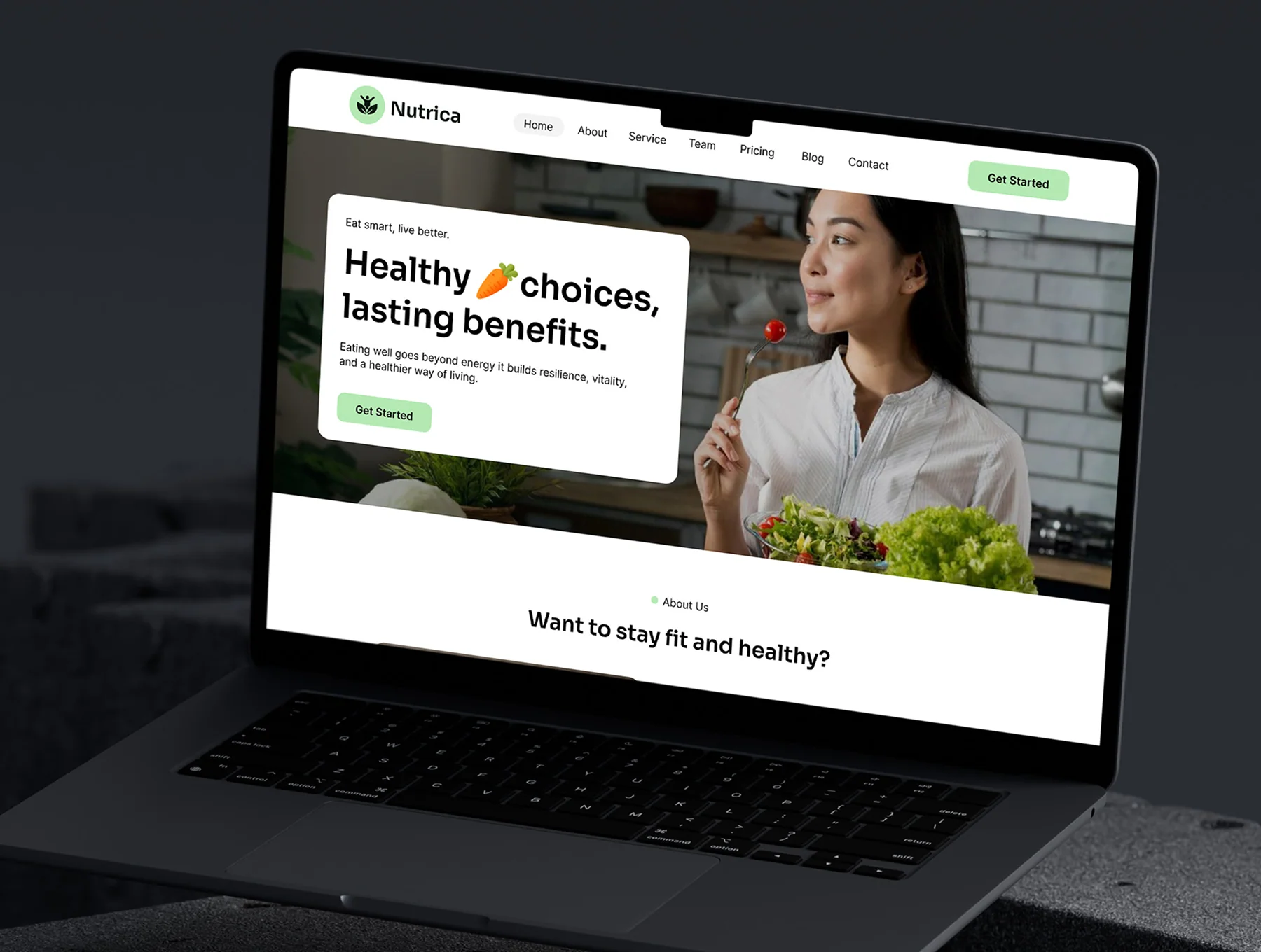 Nutrica Wellness Website Template UI Kit 7
