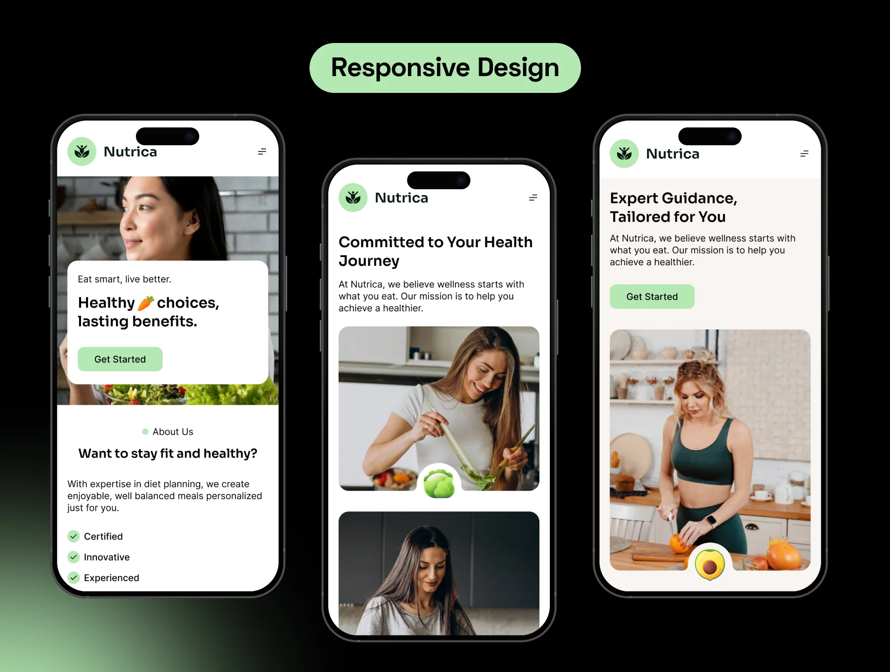 Nutrica Wellness Website Template UI Kit 8