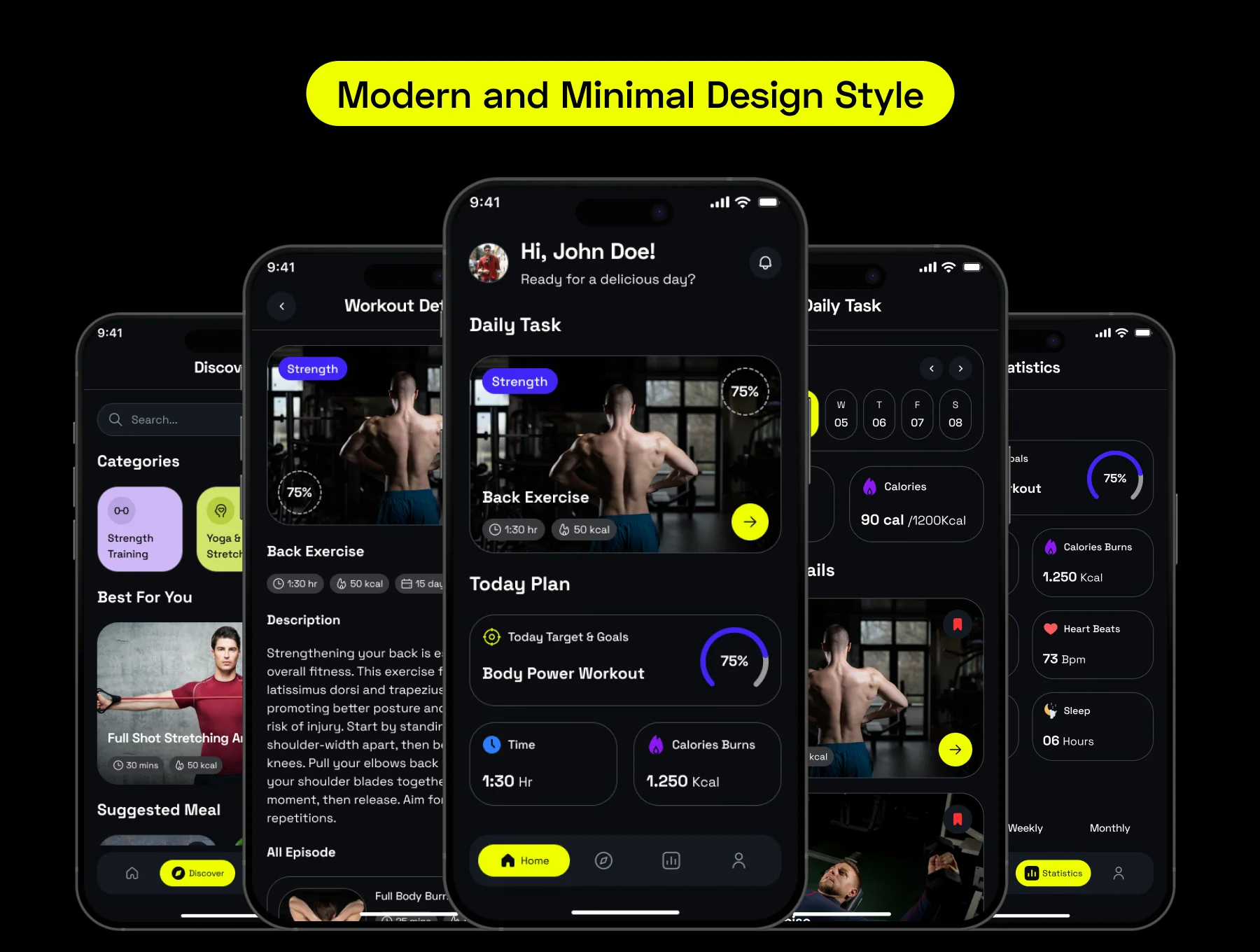 NutriFit- Fitness & Nutrition Mobile App UI Kit 3