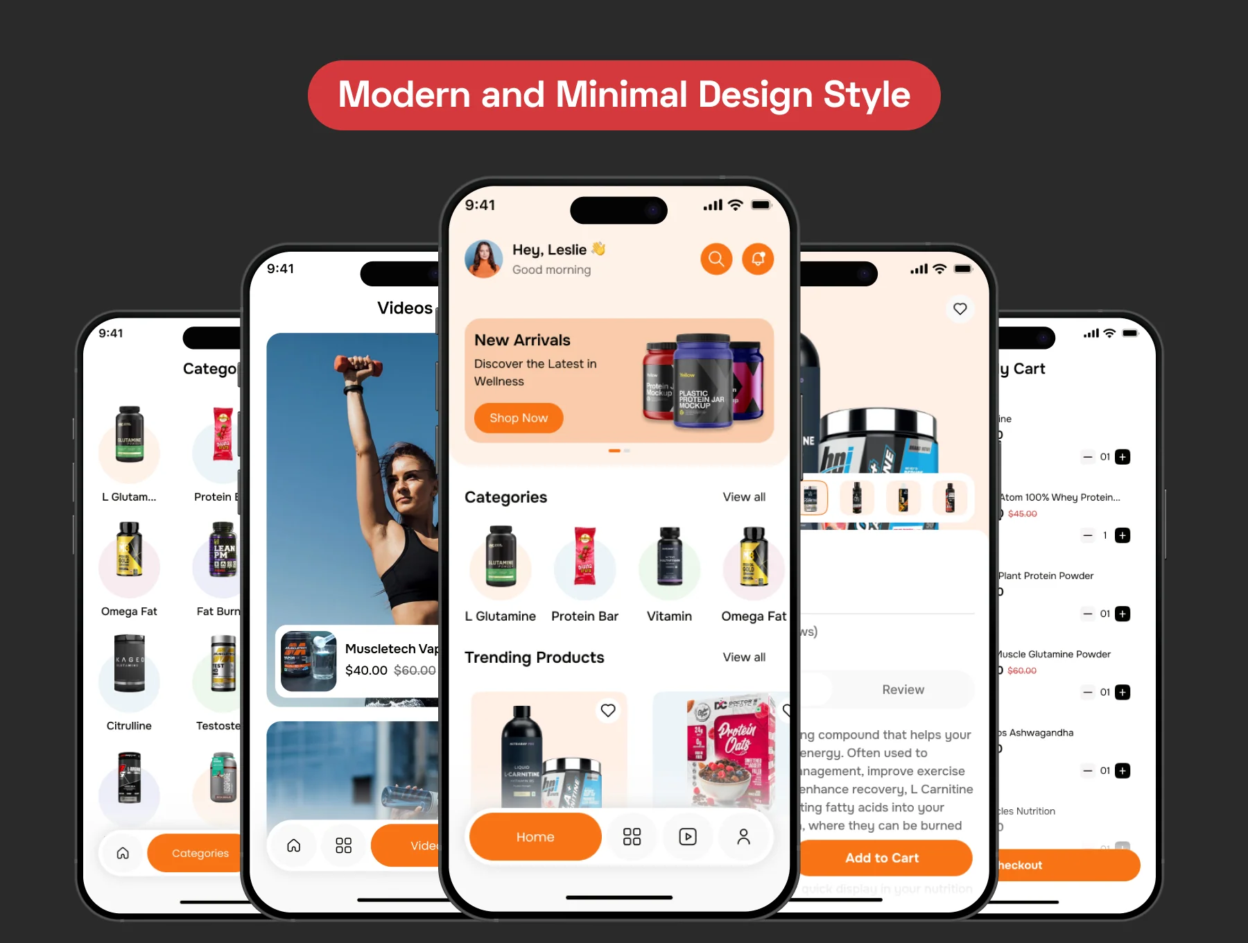 Nutrio - Health Supplements E-commerce App UI Kit 3