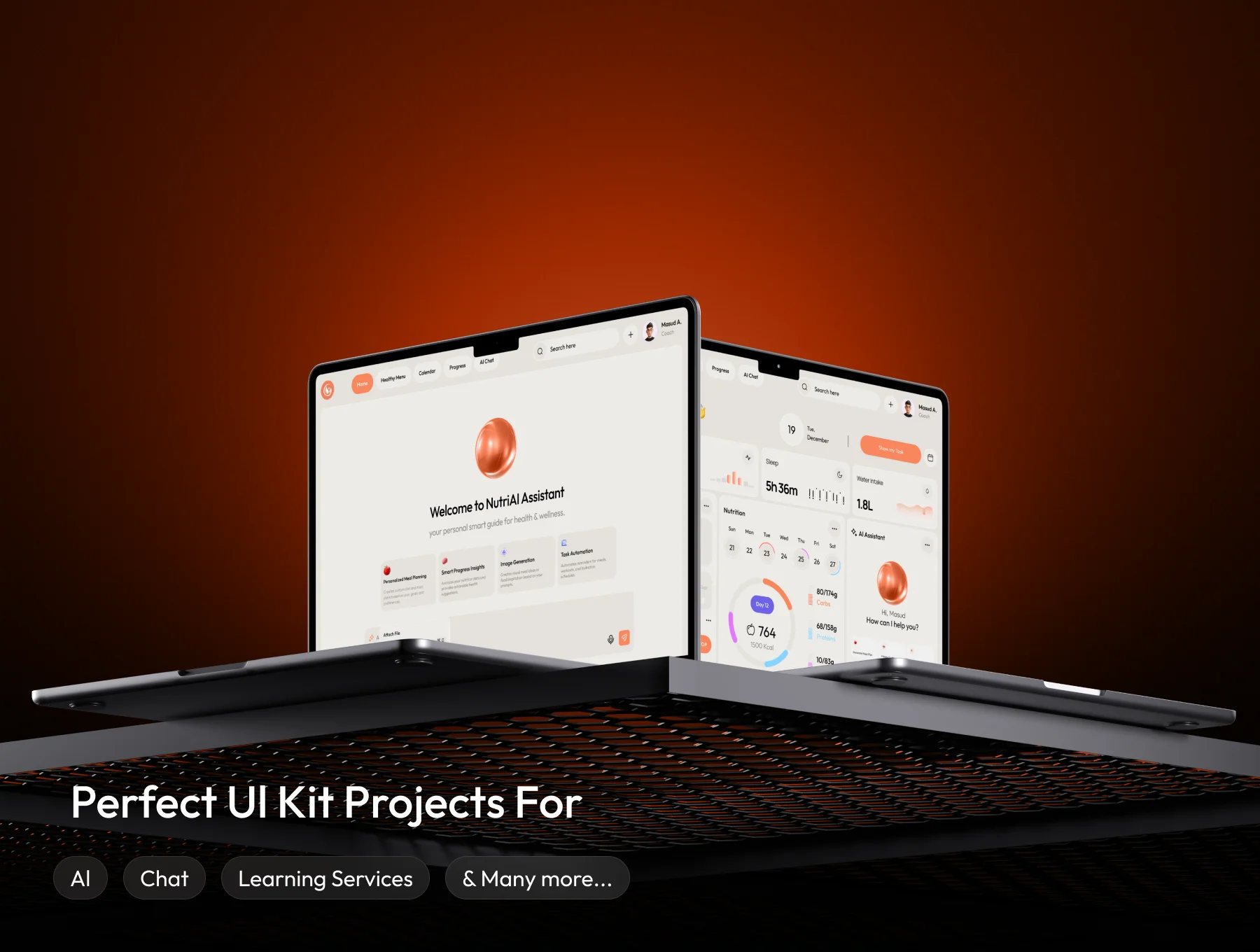 NutriSense - Health, Nutrition & Diet SaaS Admin Dashboard UI Kit 4
