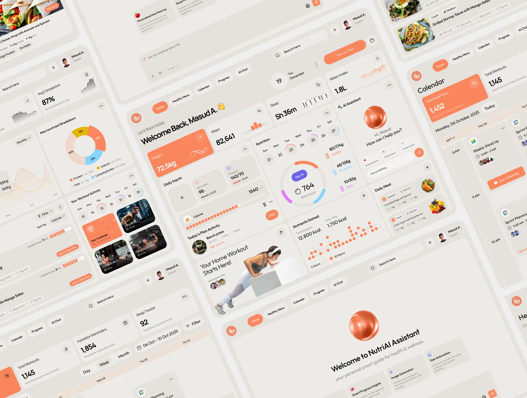 NutriSense - Health, Nutrition & Diet SaaS Admin Dashboard UI Kit 5