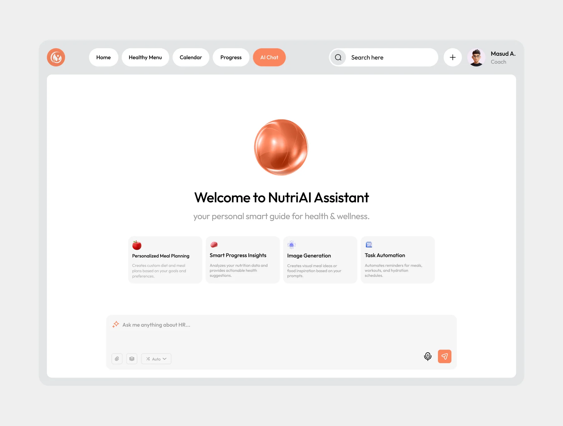 NutriSense - Health, Nutrition & Diet SaaS Admin Dashboard UI Kit 6