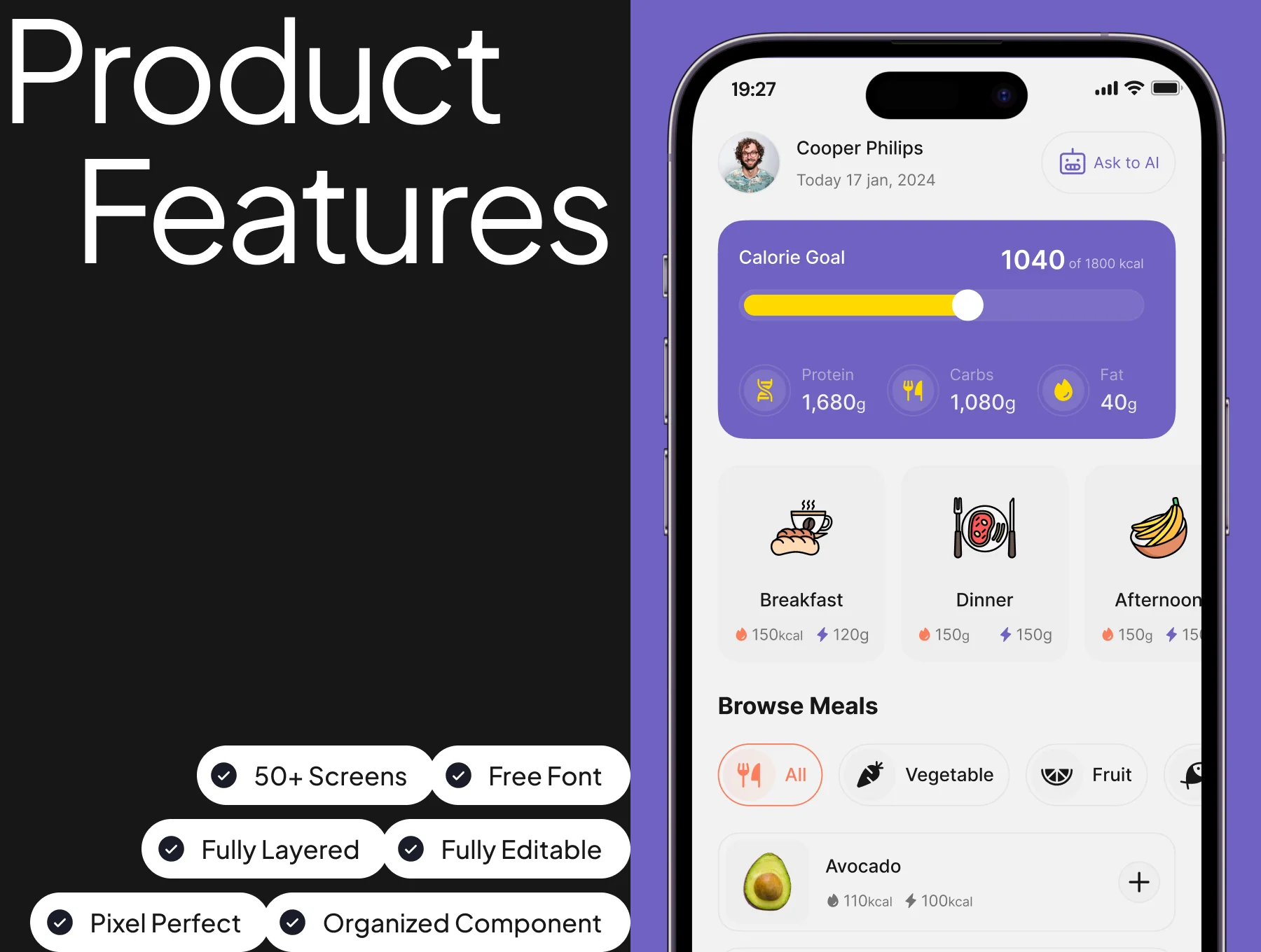 Nutrition AI App UI Kit