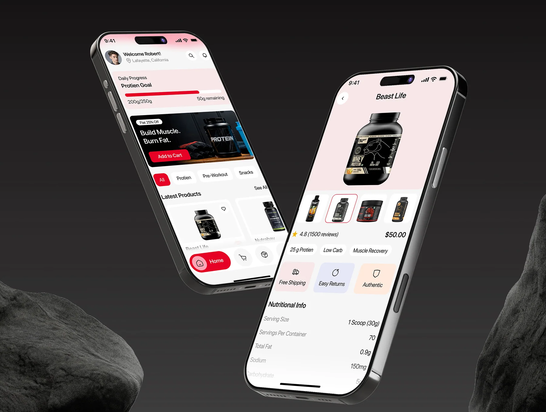 Nutriyo – Nutrition Store E-commerce Mobile App UI Kit 7