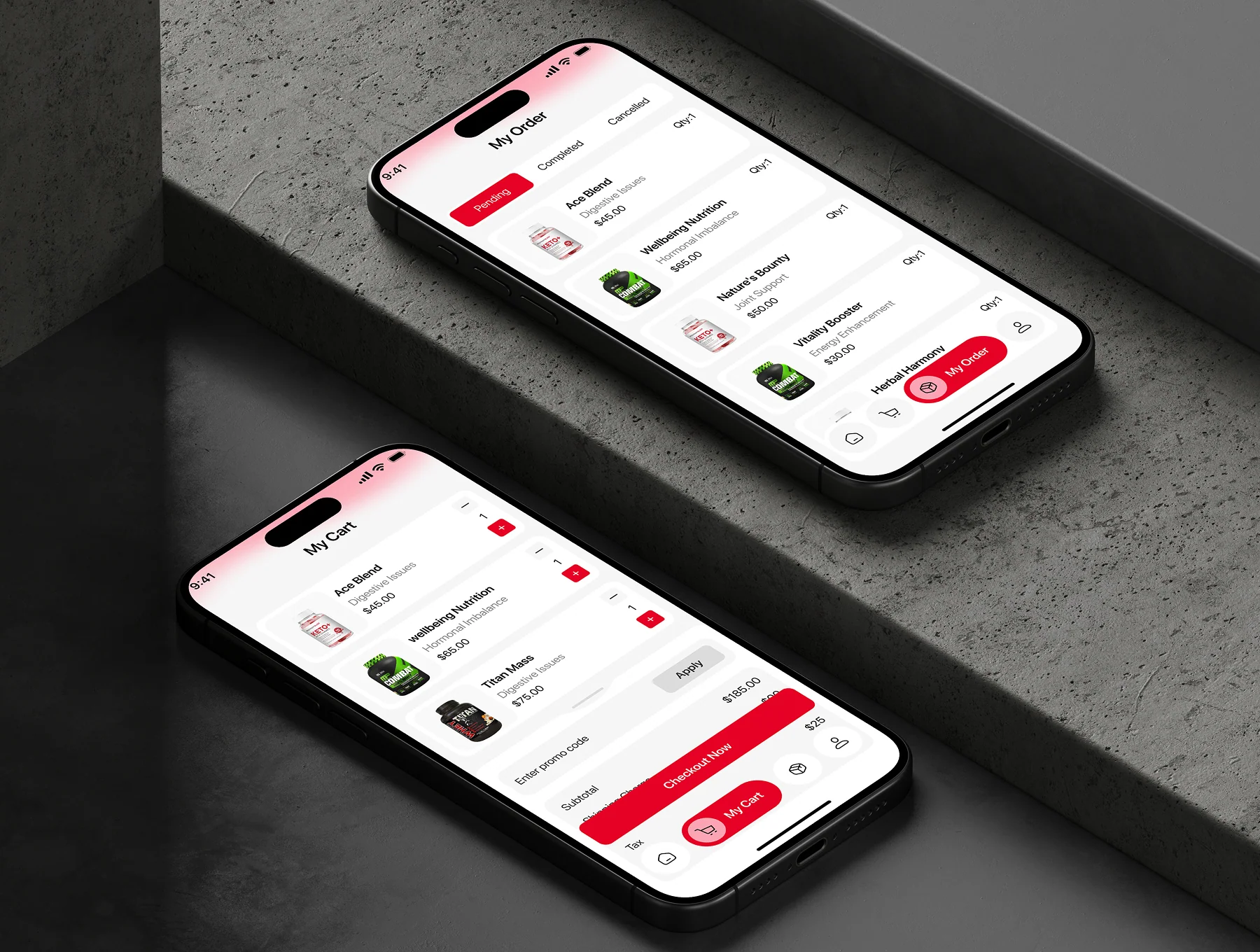 Nutriyo – Nutrition Store E-commerce Mobile App UI Kit 8