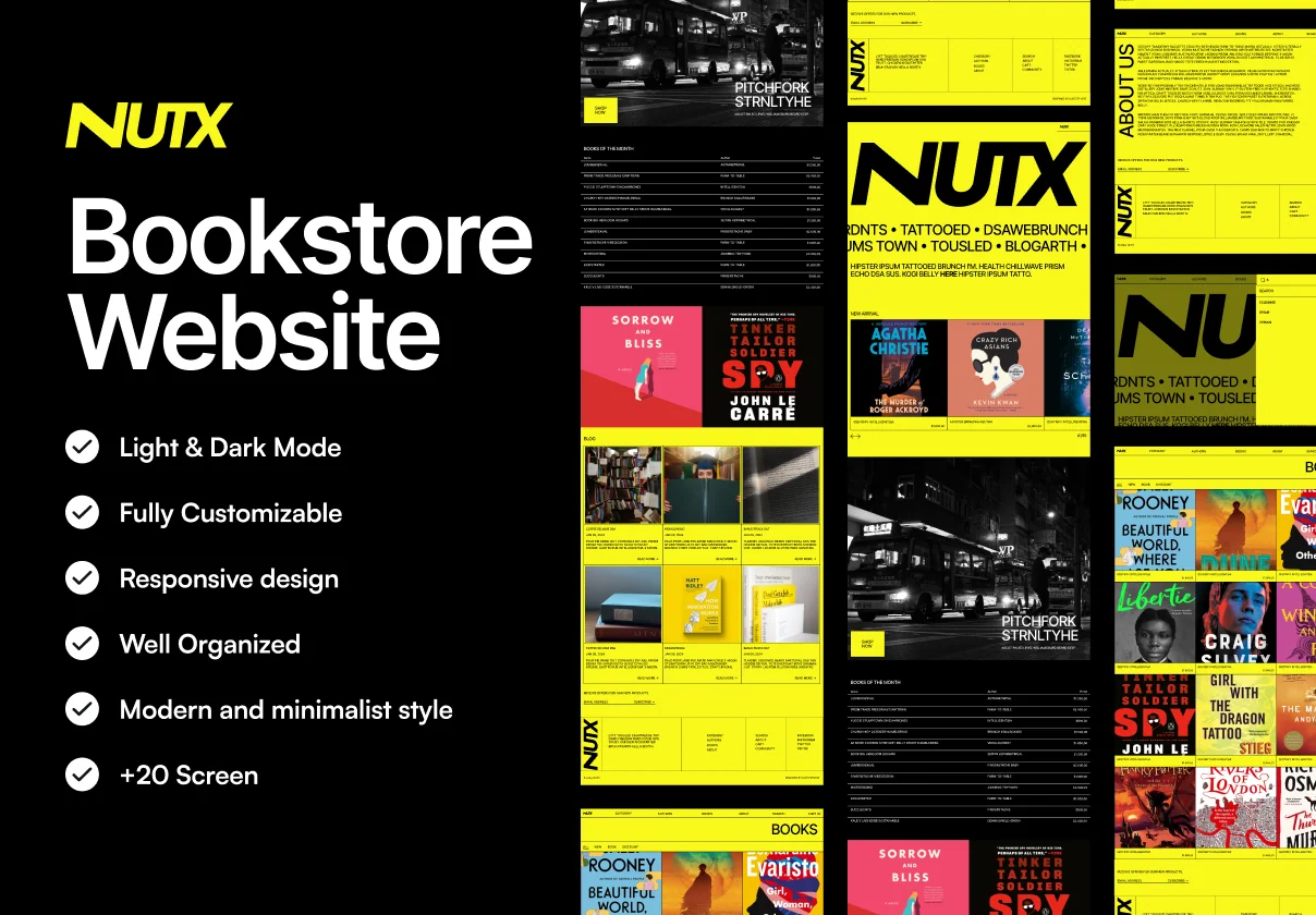 Nutx - Book Store Website
