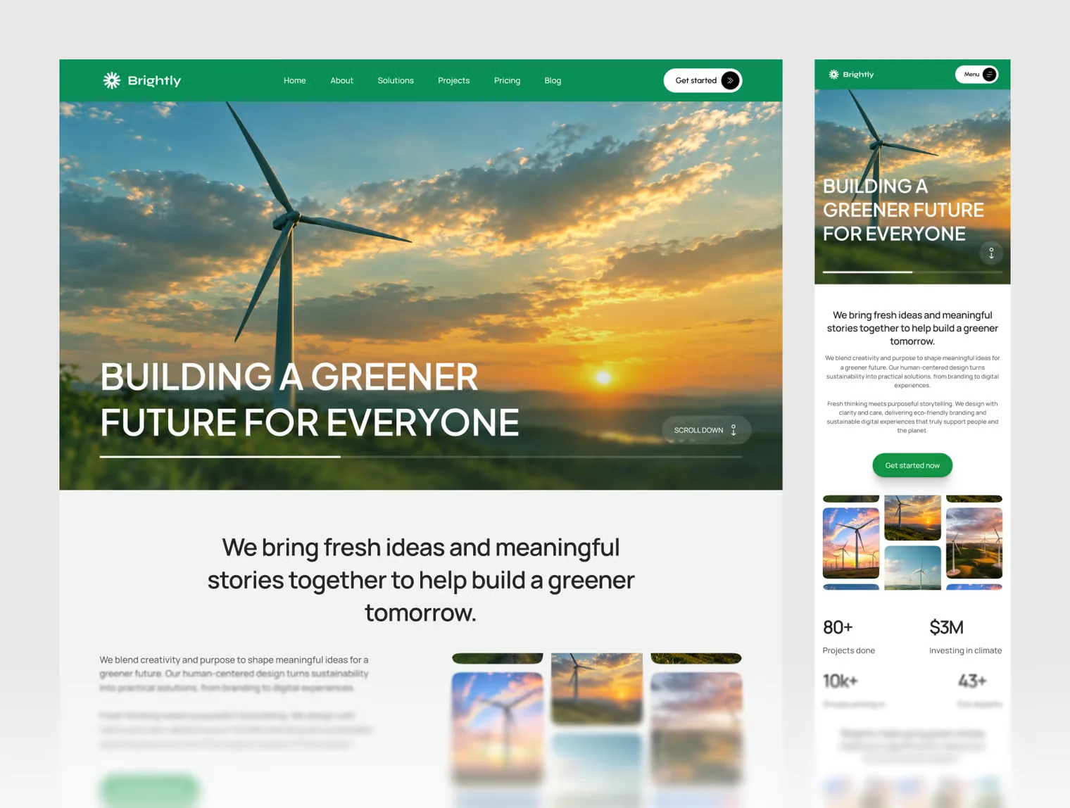 Nuvora : Modern Sustainability Website Template