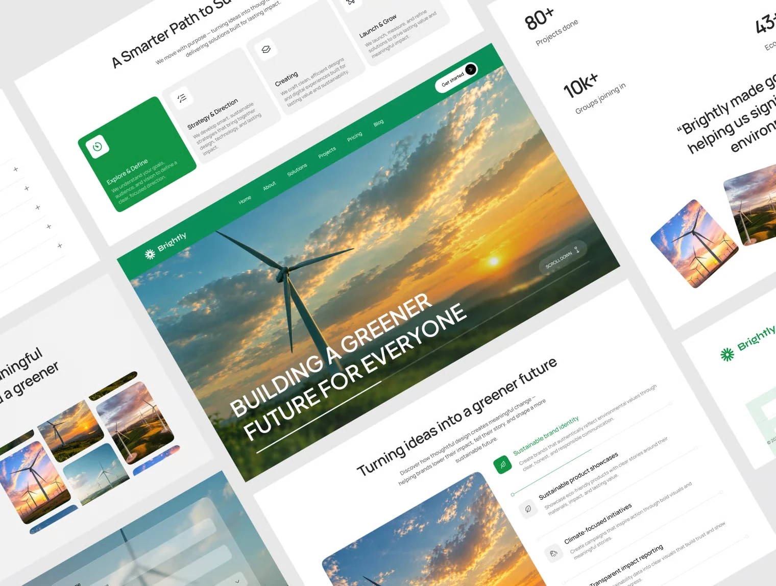 Nuvora : Modern Sustainability Website Template 3