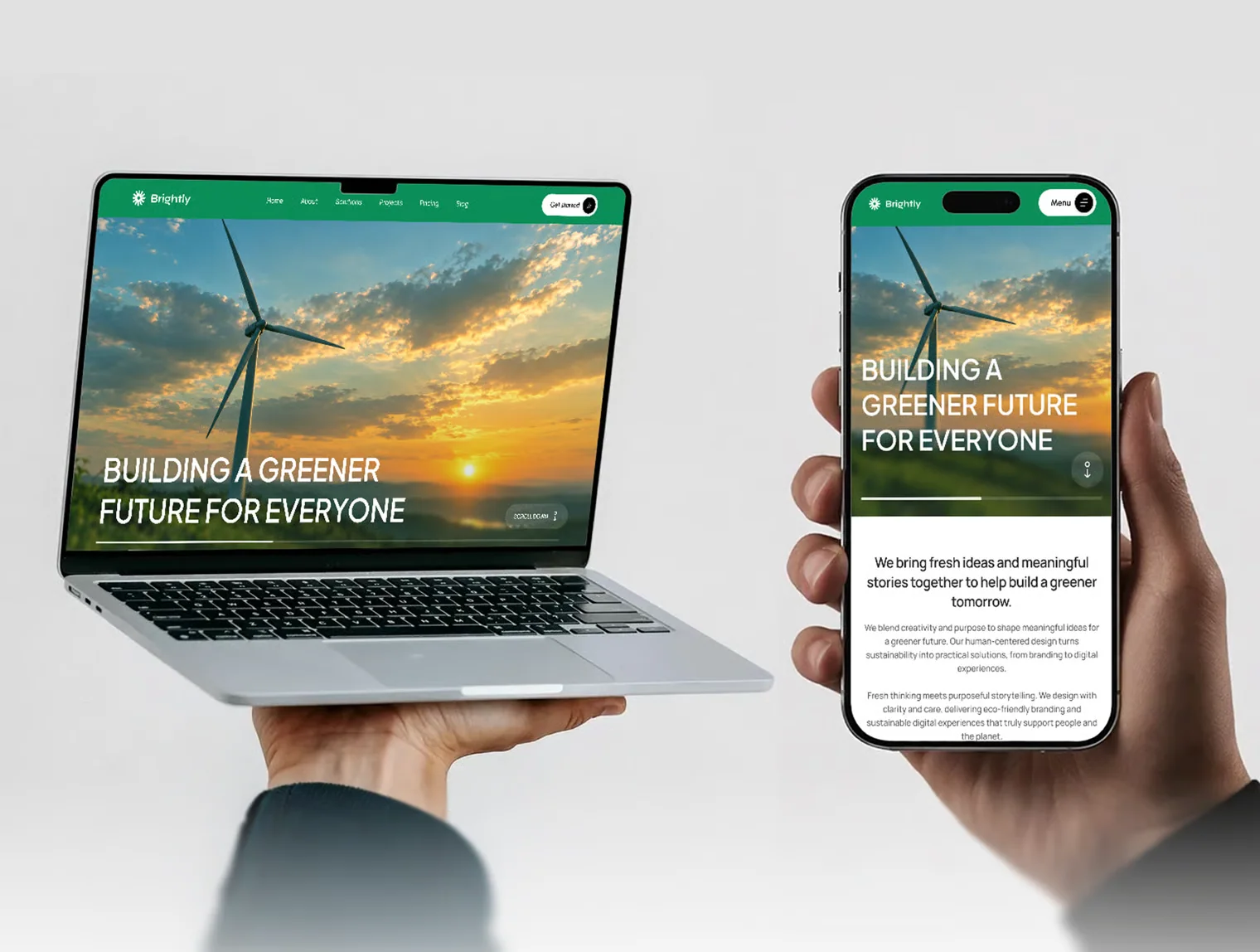 Nuvora : Modern Sustainability Website Template 6
