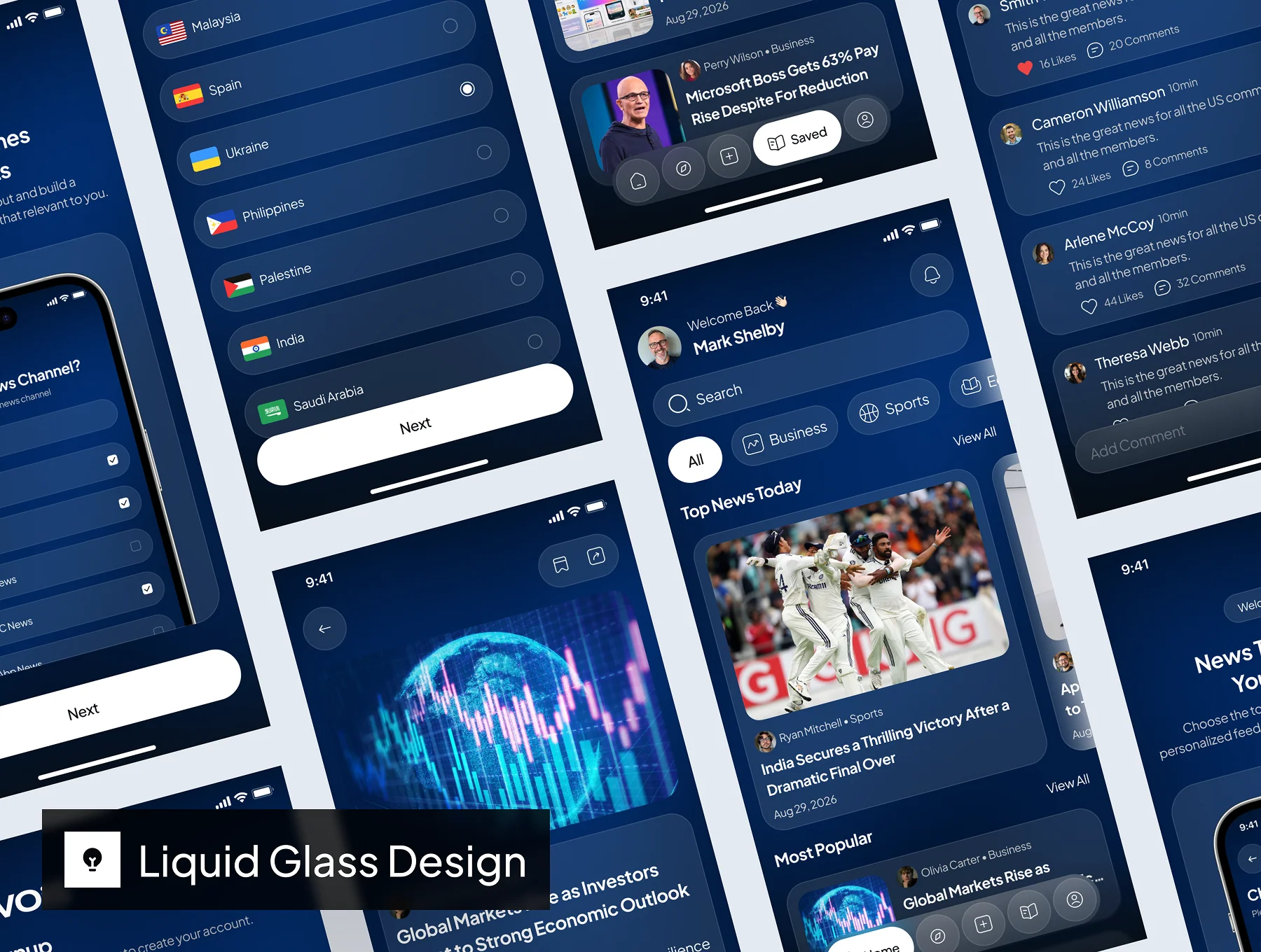 nvois - News App UI Kit 5