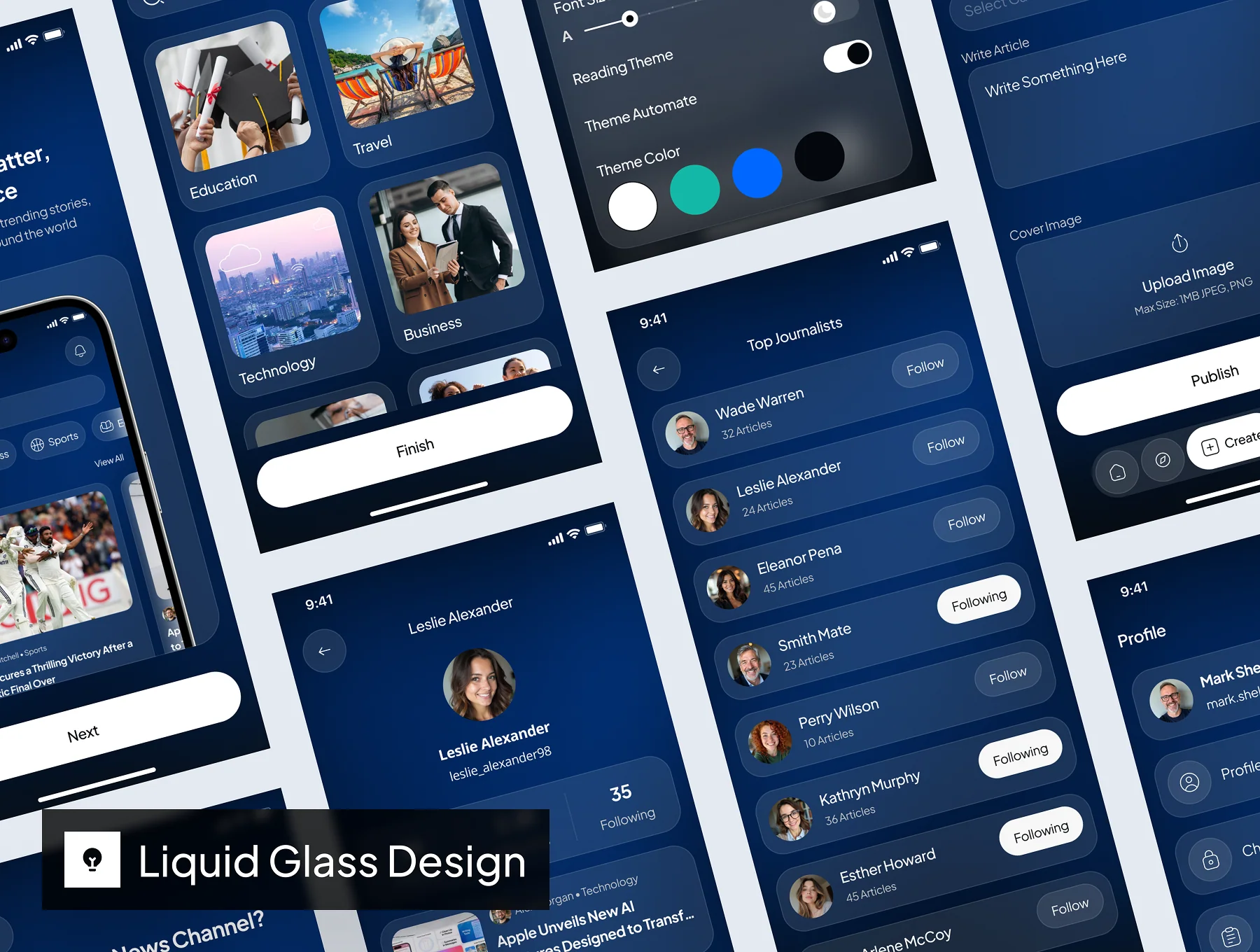 nvois - News App UI Kit 6