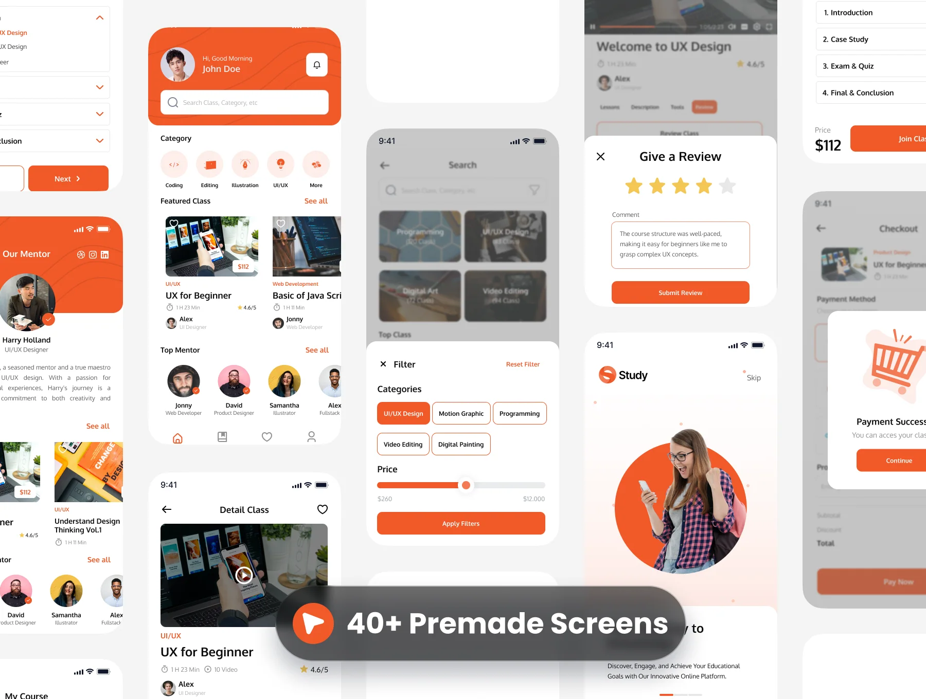 O Study - E Course App UI Kit 5