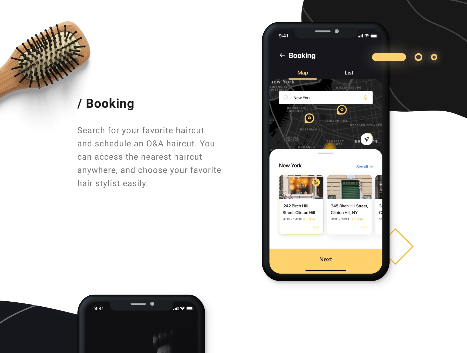 O&A - Haircut Booking UI Kit 4