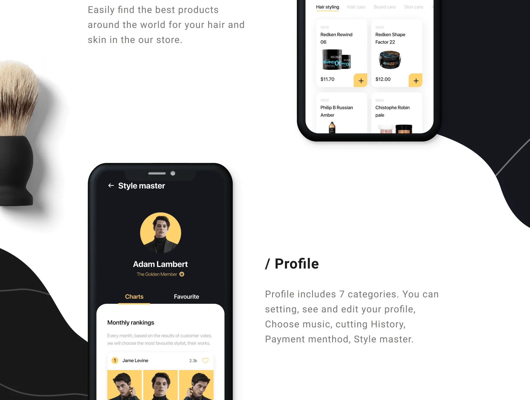 O&A - Haircut Booking UI Kit 8