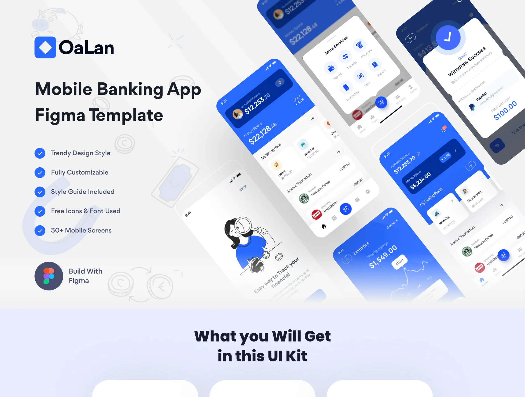 Oalan-Mobile Banking App Figma UI Template