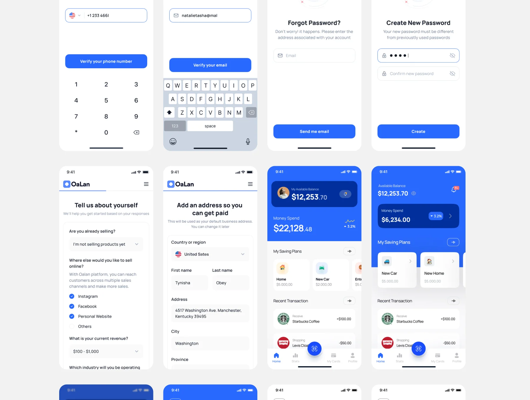 Oalan-Mobile Banking App Figma UI Template 5