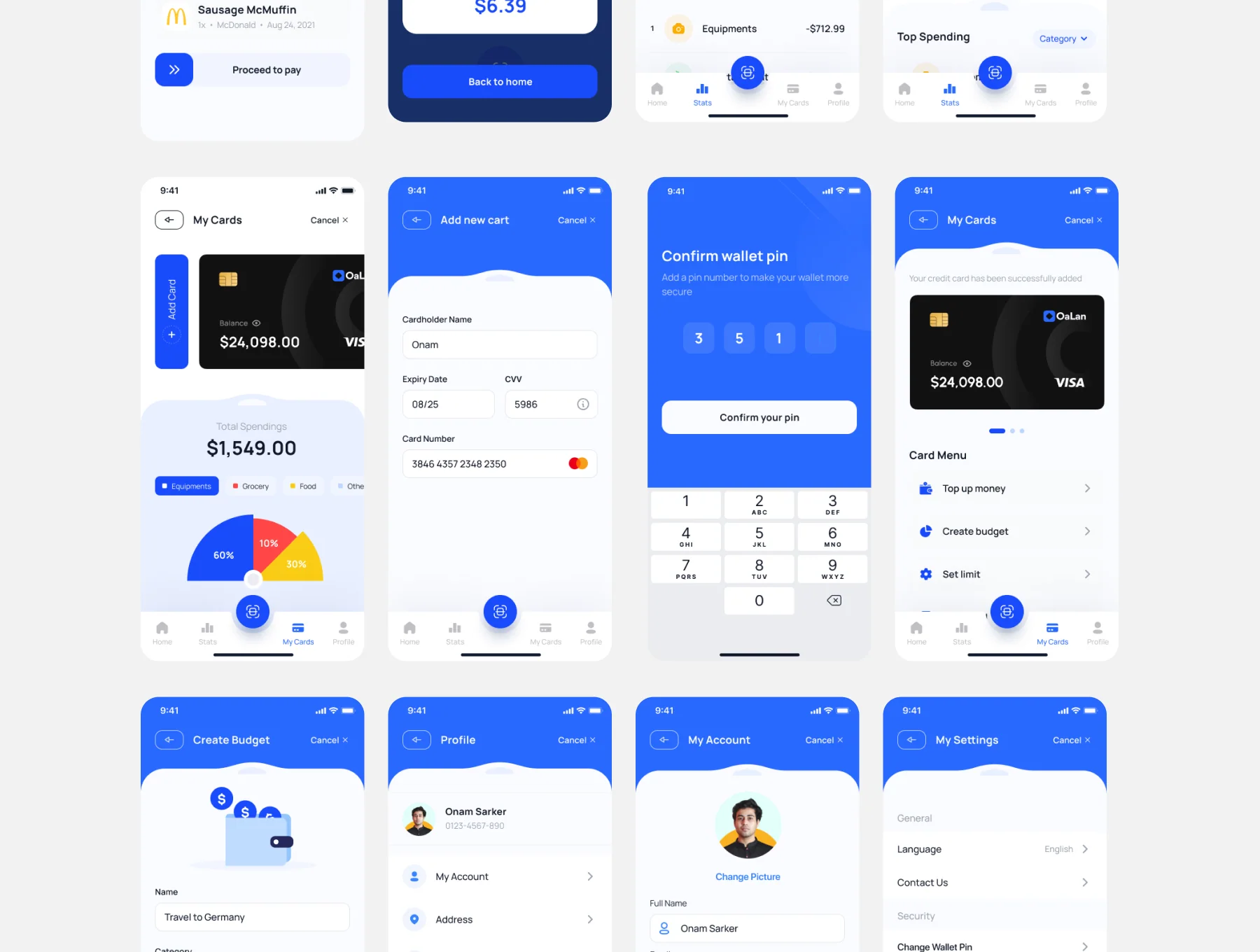 Oalan-Mobile Banking App Figma UI Template 8