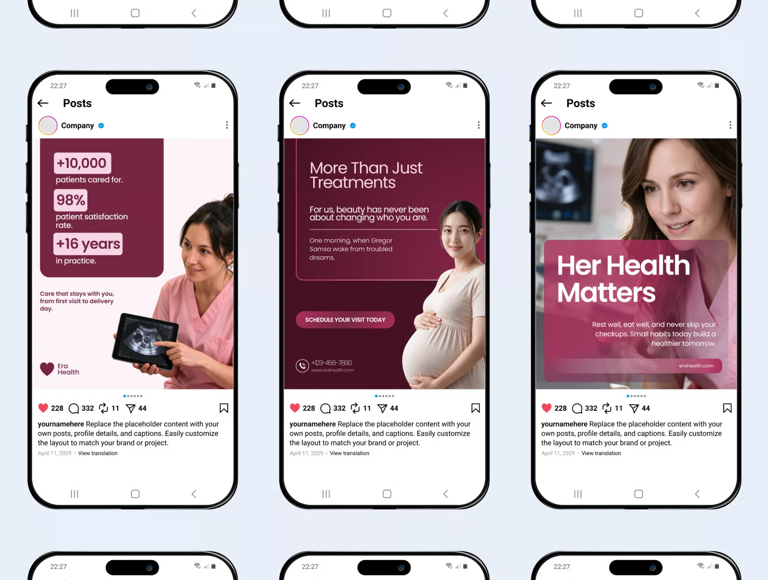OBGYN Social Media Templates for Women's Health Clinics 3