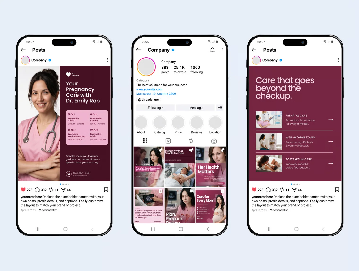 OBGYN Social Media Templates for Women's Health Clinics 6