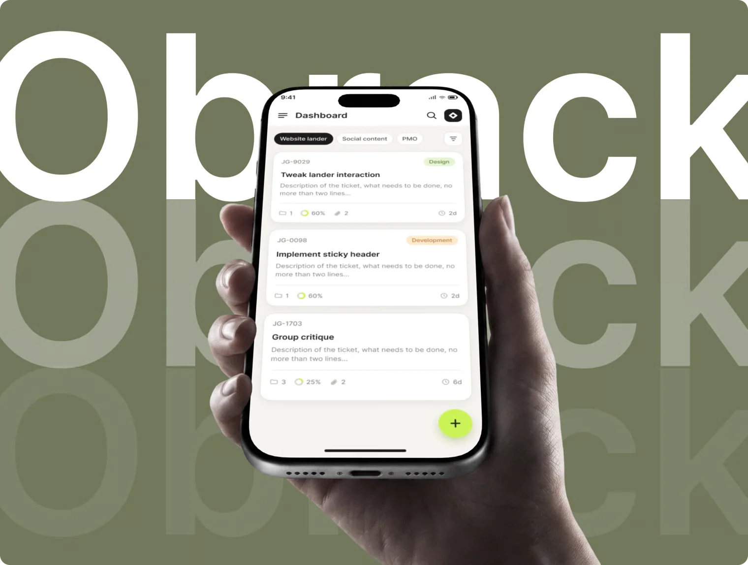 Obrack | Project & Task Management kanban Dashboard UI Kit 2