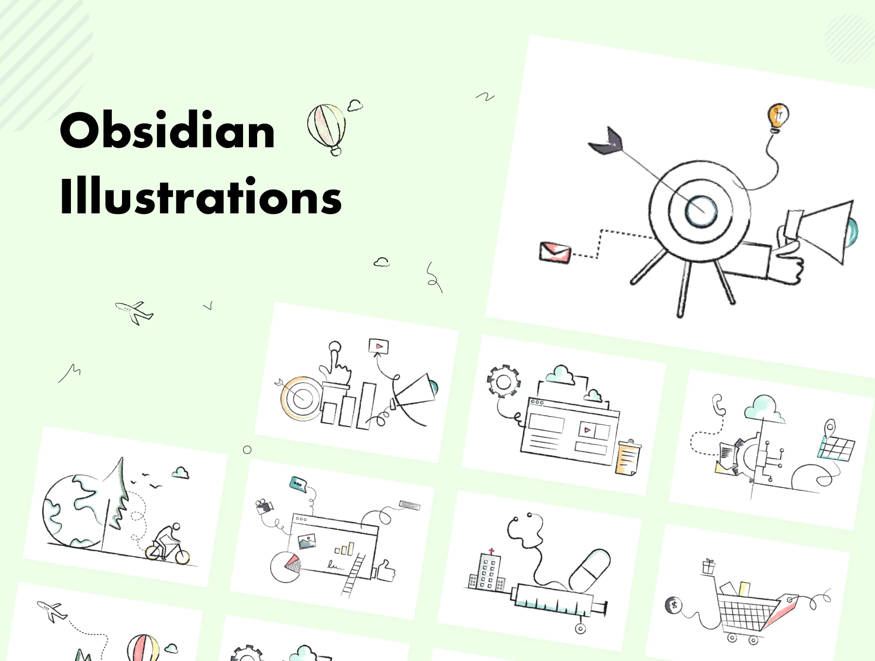 Obsidian illustrations 6