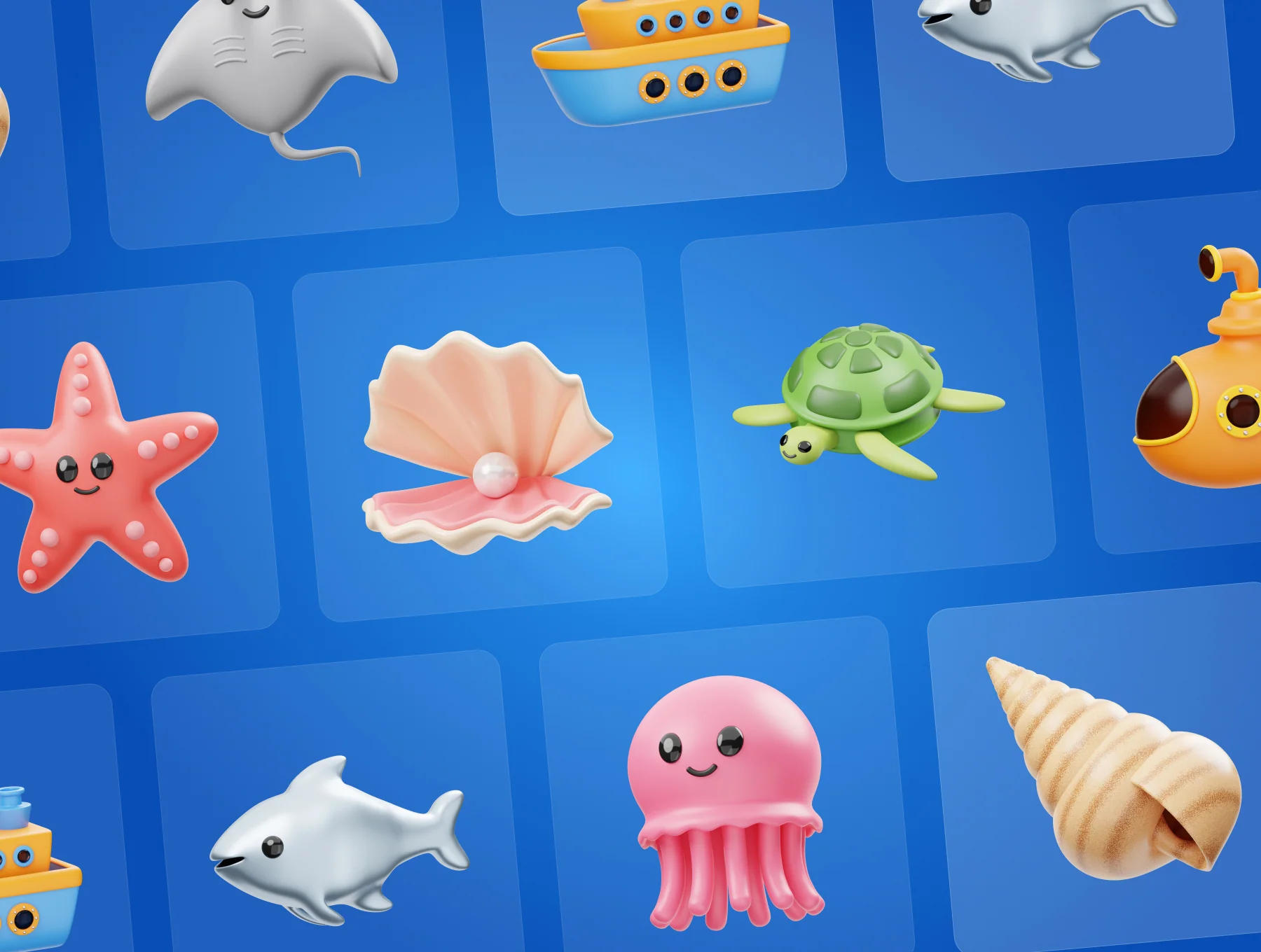 Ocean 3D Icon 6