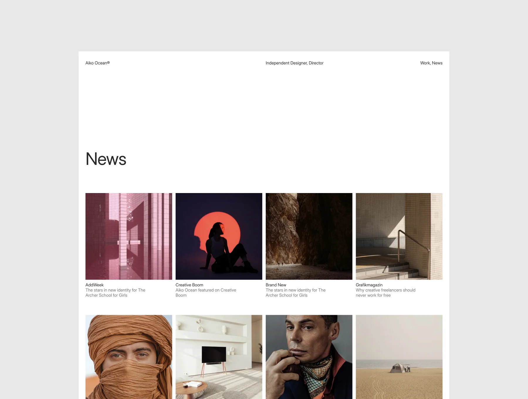 Ocean — Personal Portfolio Framer Template 3