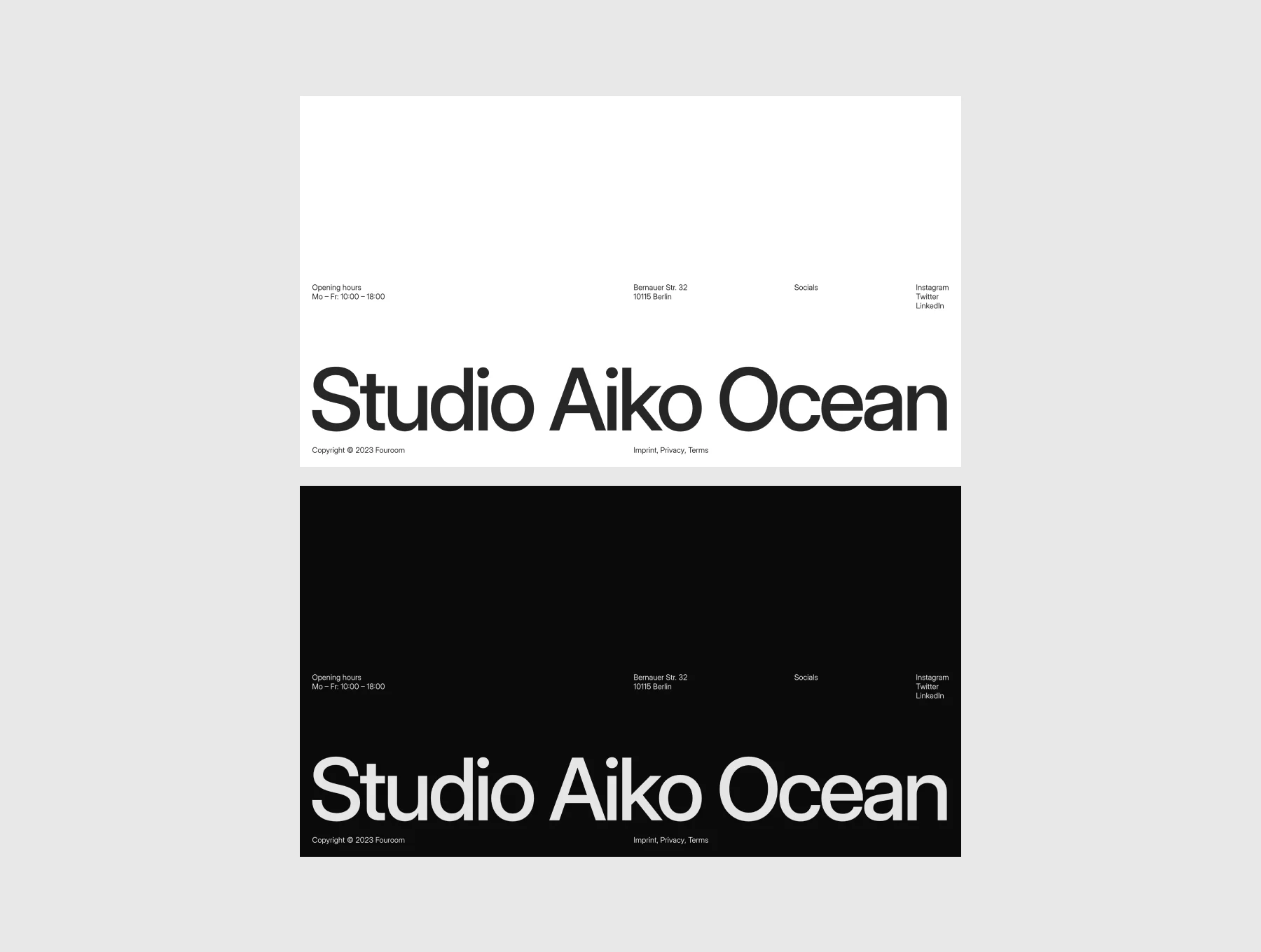 Ocean — Personal Portfolio Framer Template 4