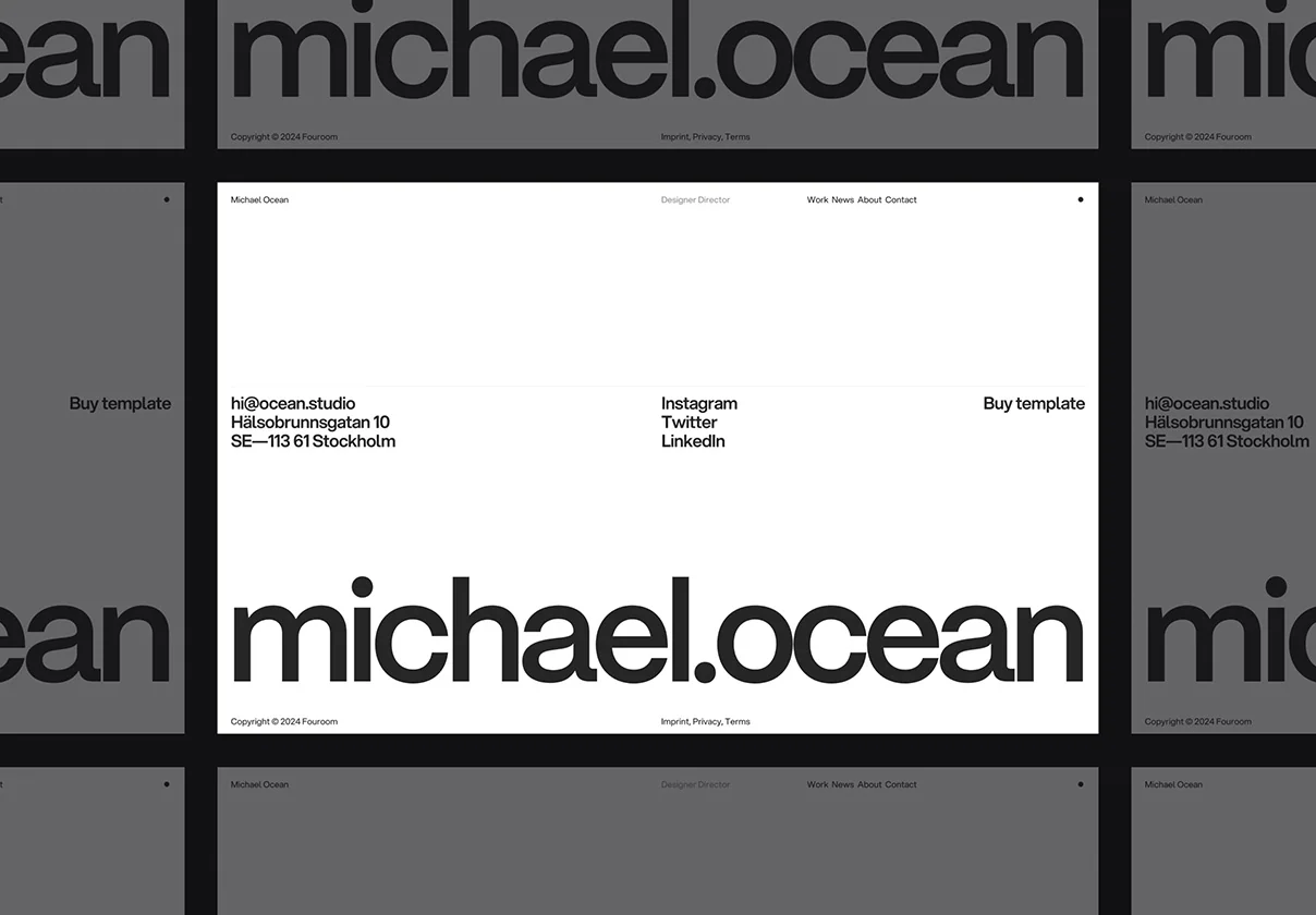 OceanPlus — Framer Portfolio Template