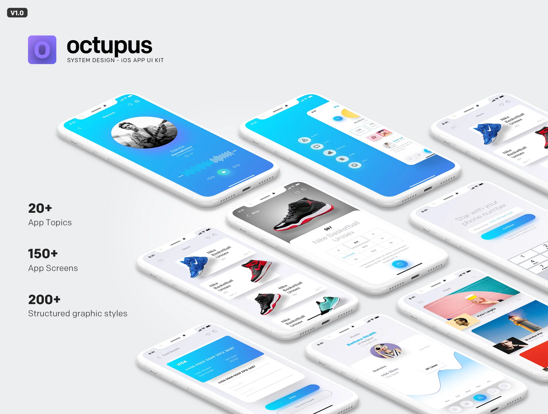 Octupus - iOS App UI Kit