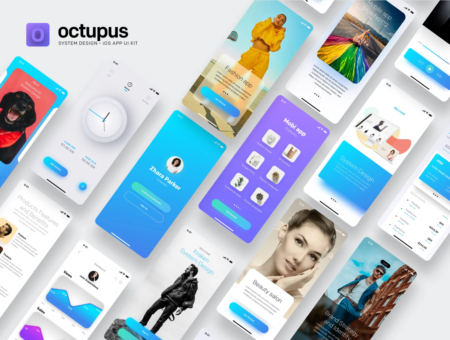 Octupus - iOS App UI Kit 3