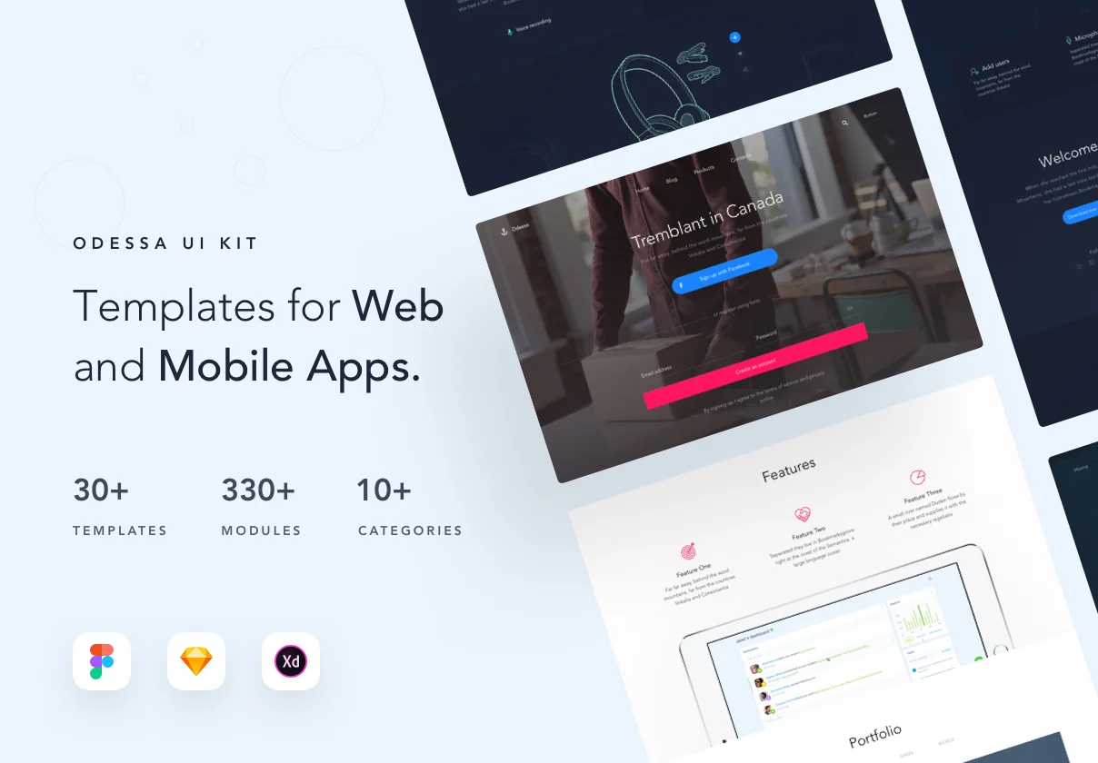 Odessa - Web & Mobile UI Kit
