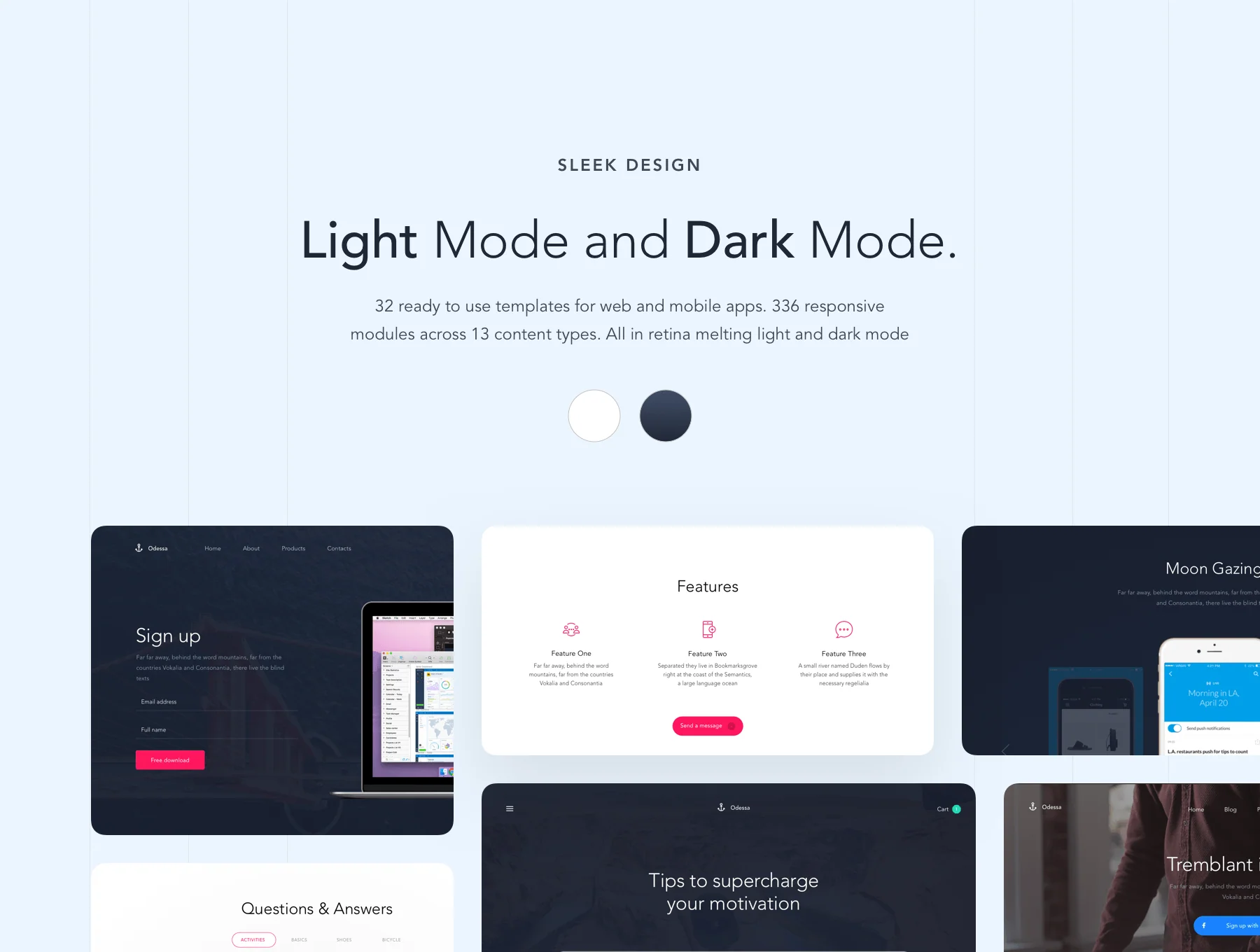 Odessa - Web & Mobile UI Kit 5