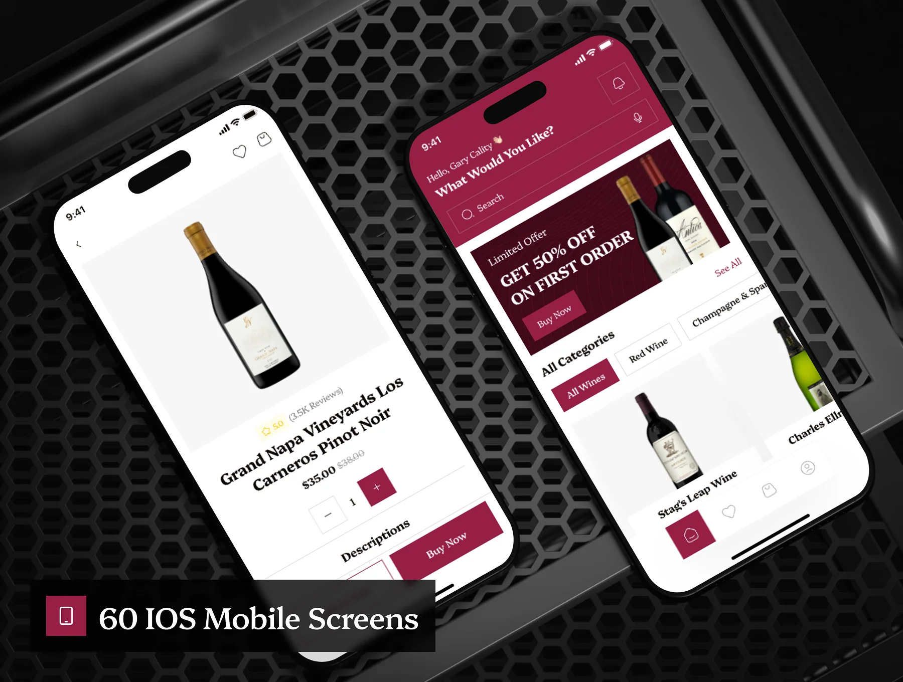 Oeno - Wine Shop Ecommerce App UI Kit 9