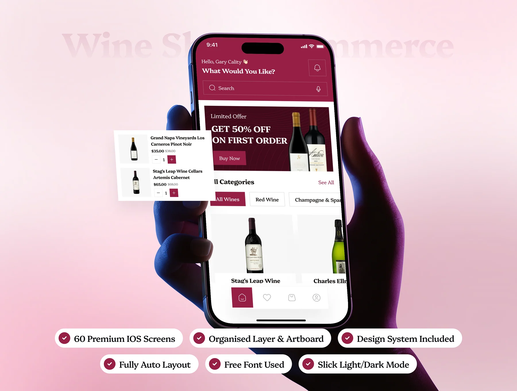 Oeno - Wine Shop Ecommerce App UI Kit