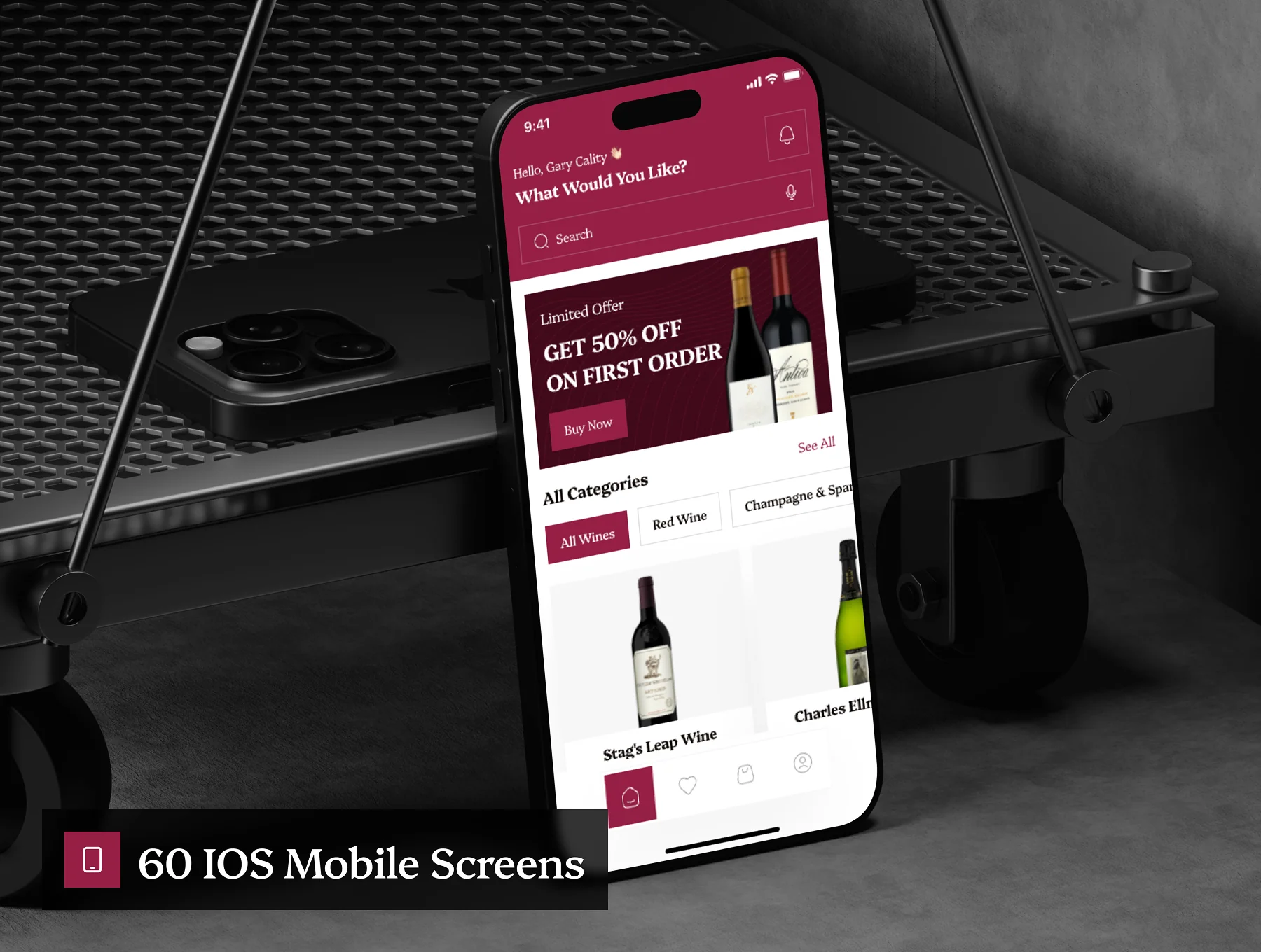 Oeno - Wine Shop Ecommerce App UI Kit 5